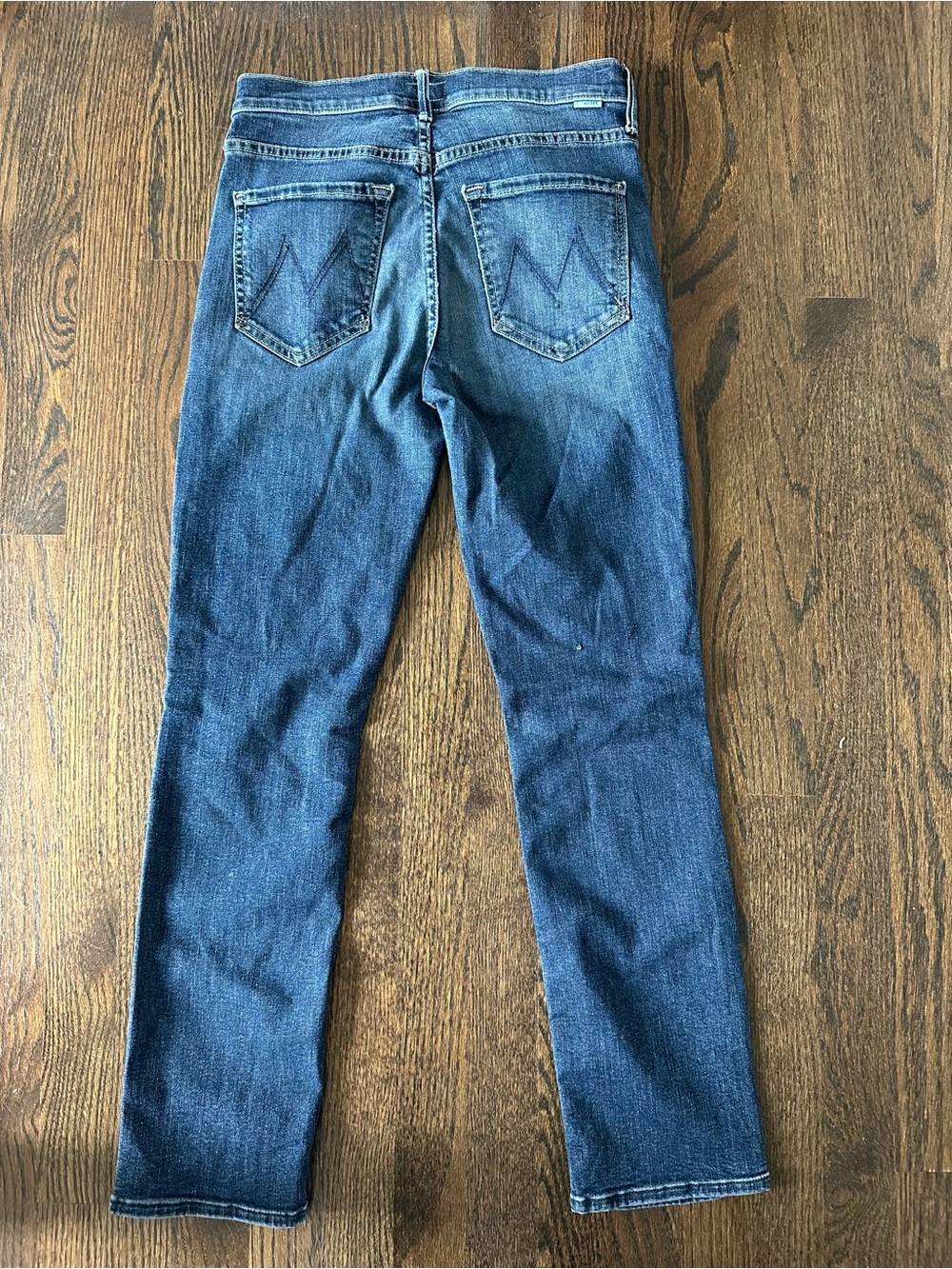 MOTHER The Mid Rise Dazzler Ankle Jeans On The Edge Wash Size 26 Stretch Denim - Picture 2 of 11